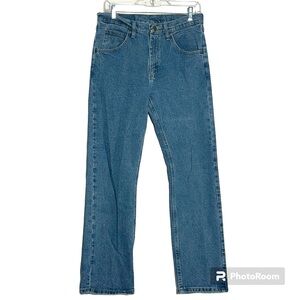 Mens Wrangler Comfort Regular Fit Straight Leg Blue Jeans - 30x30